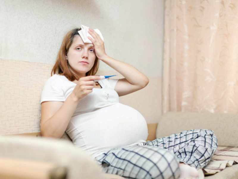 Eine Erkältung in der Schwangerschaft